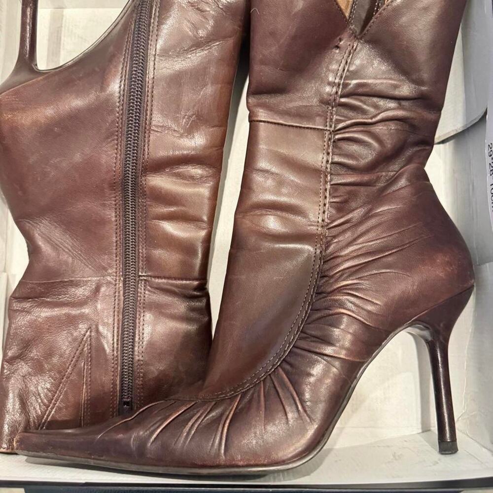 Bakers brown leather boots with